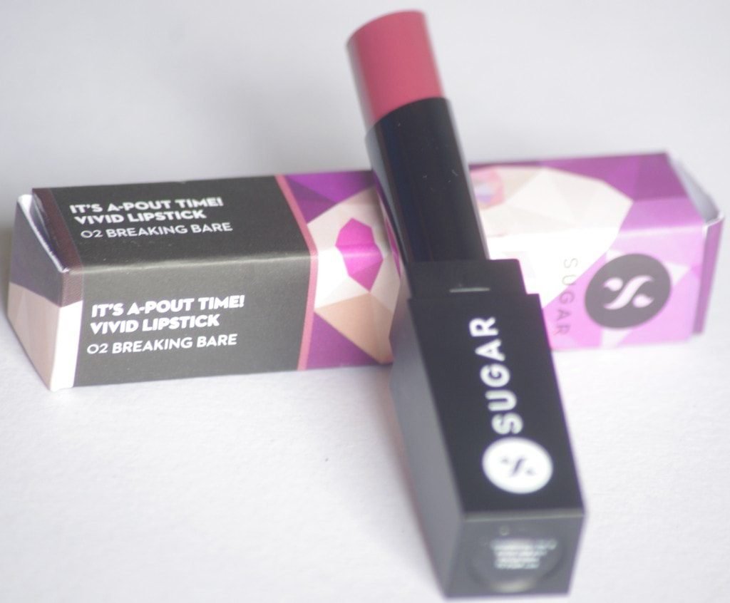 Sugar-Cosmetics-It’s-A-Pout-Time-Vivid-Lipstick!-01-The-Big-Bang-Berry-and-02-Breaking-Bare-Review-and-Swatch