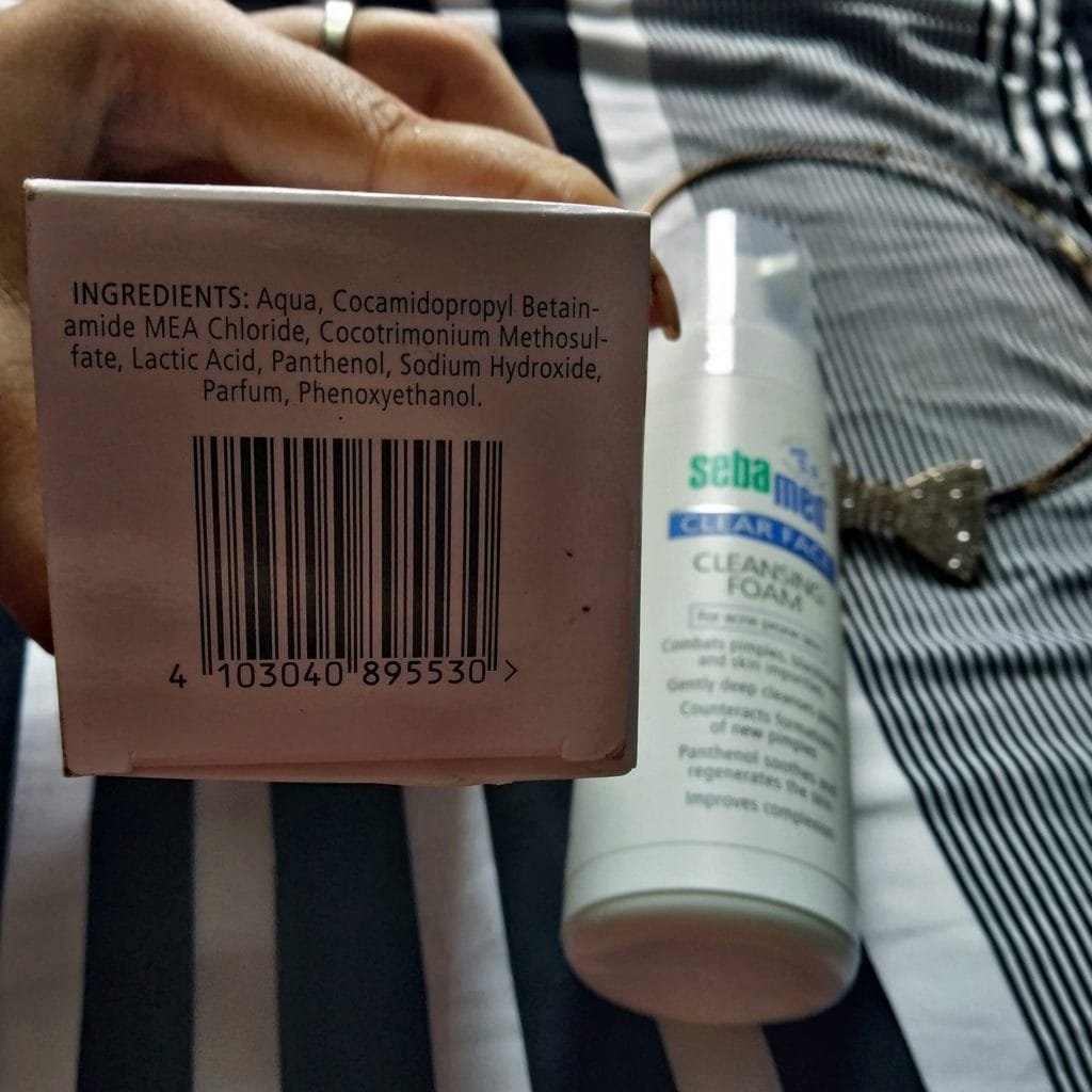 Sebamed Clear Face Cleansing Foam Ingredients