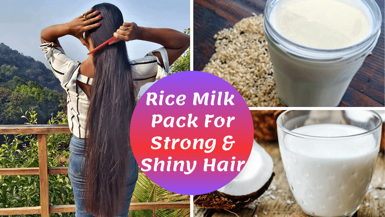 Homemade Coconut Milk & Rice Milk Hair Mask for Strong Healthy Hair