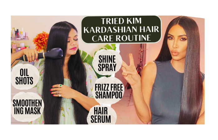 kim kardashian hair care routine